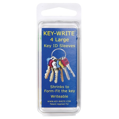 Key-Write Lucky Line Plastic Assorted Key Sleeve 40106